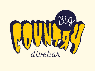 Big Country Logo lettering logotype