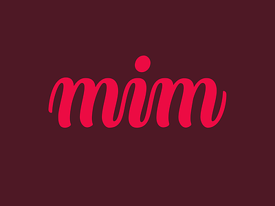 Mim Logo lettering logotype