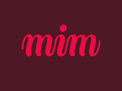 Mim Logo lettering logotype