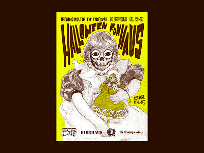 Big Country Halloween Poster carl larsson dalarna dive bar halloween poster stockholm