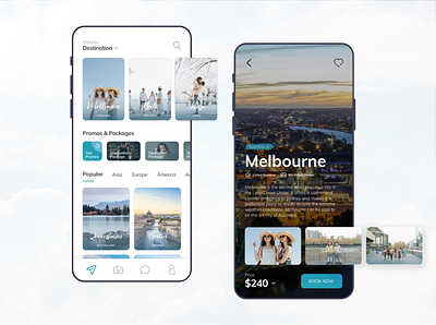#Redesign ⁠— SweetEscape app card clean destination homepage ios mobile photo photography travel travelling