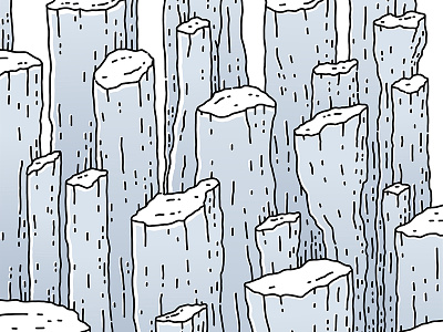 Rock Splinters design drawing geology graphicdesign illustration illustrator ink lineart rock splinters vector