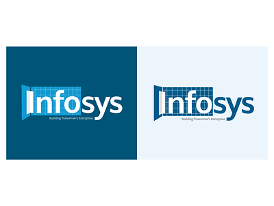 Infosys logo redesign illustration logo design