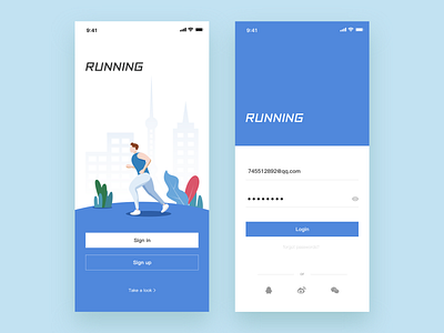 Registration landing page