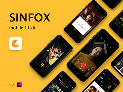 SINFOX camera kit mobile app shooting short view ui