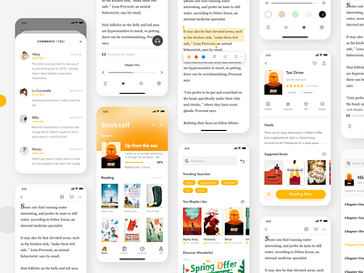 Love Reading APP app clean concise design kit mobile app read reading app search ui