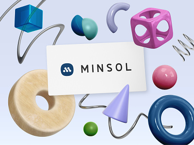 MINSOL | Brand Identity 2d branding clean creative design flat icon logo minimal simple