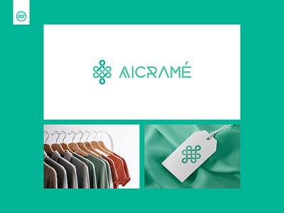 Aicramé Logo 2d accessories brand branding clean clothing creative design flat graphic design icon identity logo logo design logo designer minimal simple store typography vector