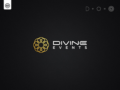 Divine Events Logo 2d branding clean design flat icon logo vector