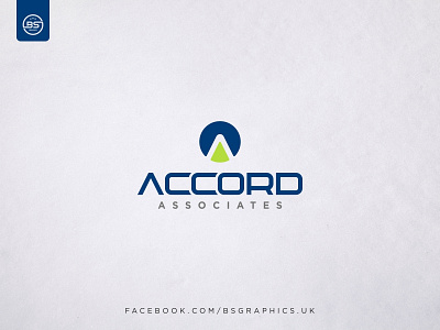 Accord Associates Logo Design 2d branding clean creative design flat icon lettering logo minimal simple type typography vector