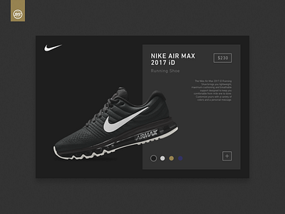 Nike Product Card Concept black branding clean concept design flat nike ui ux web