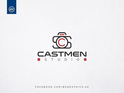 Logo Design for Castmen Studio 2d art black brand branding clean creative design flat graphic design icon logo minimal simple type typography vector