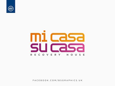 Mi Casa Su Casa 2d brand branding clean creative design flat graphic design icon identity lettering logo minimal simple type typography ui ux vector web