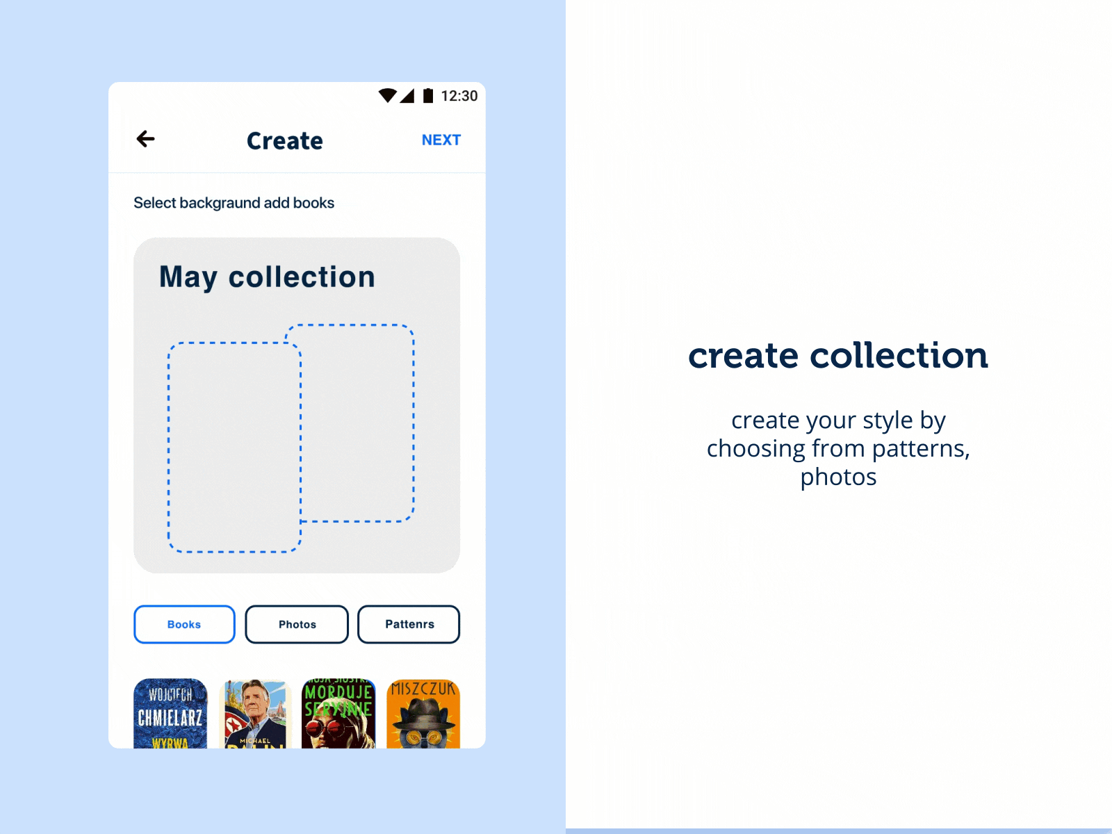collection creator adobexd app dailyui design interactive ui ux