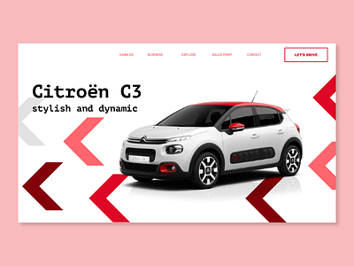 Citroen C3 Concept 2d adobexd app dailyui iphone photoshop ui uiux ux web adobe