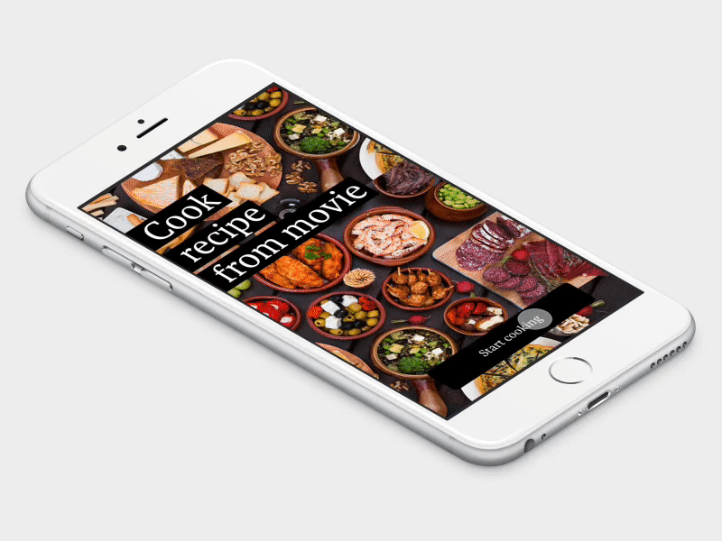 Cook recipe App 2d adobexd android app dailyui montion gif illustrator sketch ui uiux ux