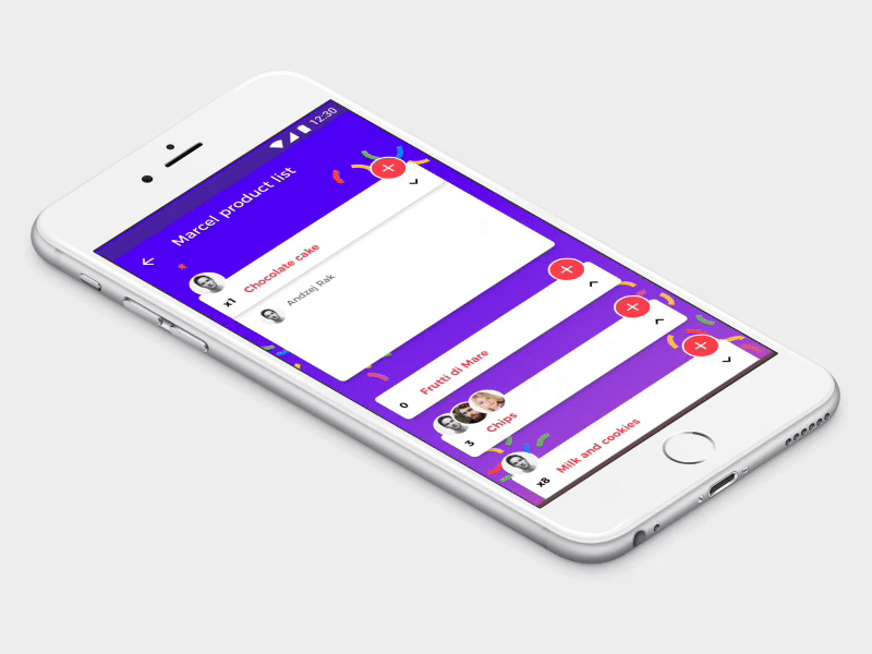 event app / add product