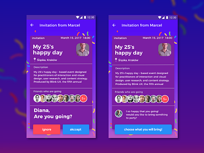 Event App / invitation