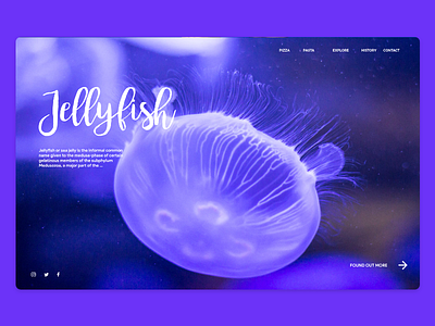 Website Jellyfish 2d adobexd dailyui illustrator landingpage photoshop ui uiux ux web adobe