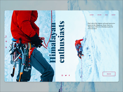 Daily Landing Page Himalayan 2d adobexd dailyui illustrator landingpage photoshop ui uiux ux web adobe