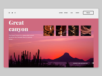 Great Canyon adobexd dailyui design photoshop simple ui ux