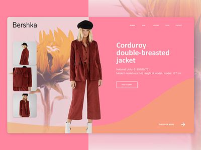 Bershka – product cart adobexd dailyui fashion ui ux web adobe