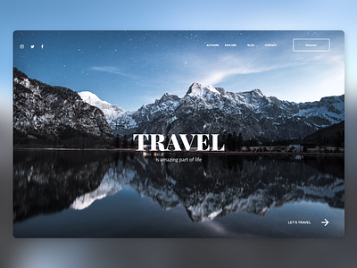 Travel daily Landingpage adobexd dailyui iphone landingpage typography ui ux web adobe