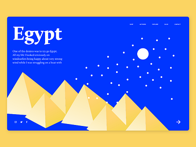 Egypt illustration for landing page