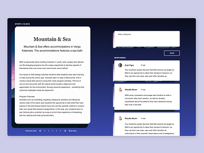 Blog Page design adobexd dailyui typography ui ux web