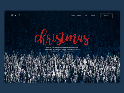 Landing Page Christmas adobexd dailyui ui uiux ux