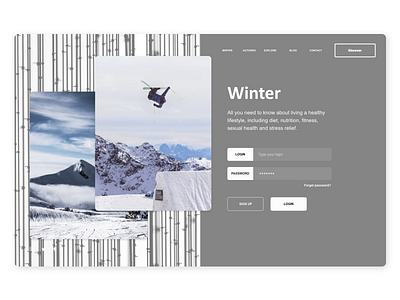 Winter Landing Page