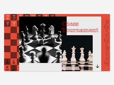 Chess Tournament adobexd dailyui design landingpage ui uiux vector web adobe