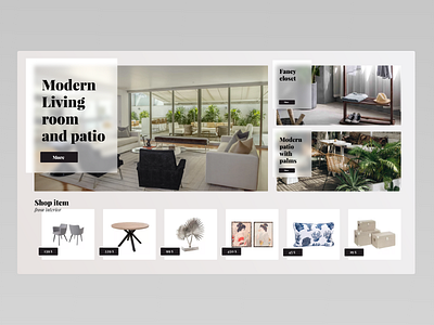 Furniture shop page adobexd app dailyui design landingpage ui uiux
