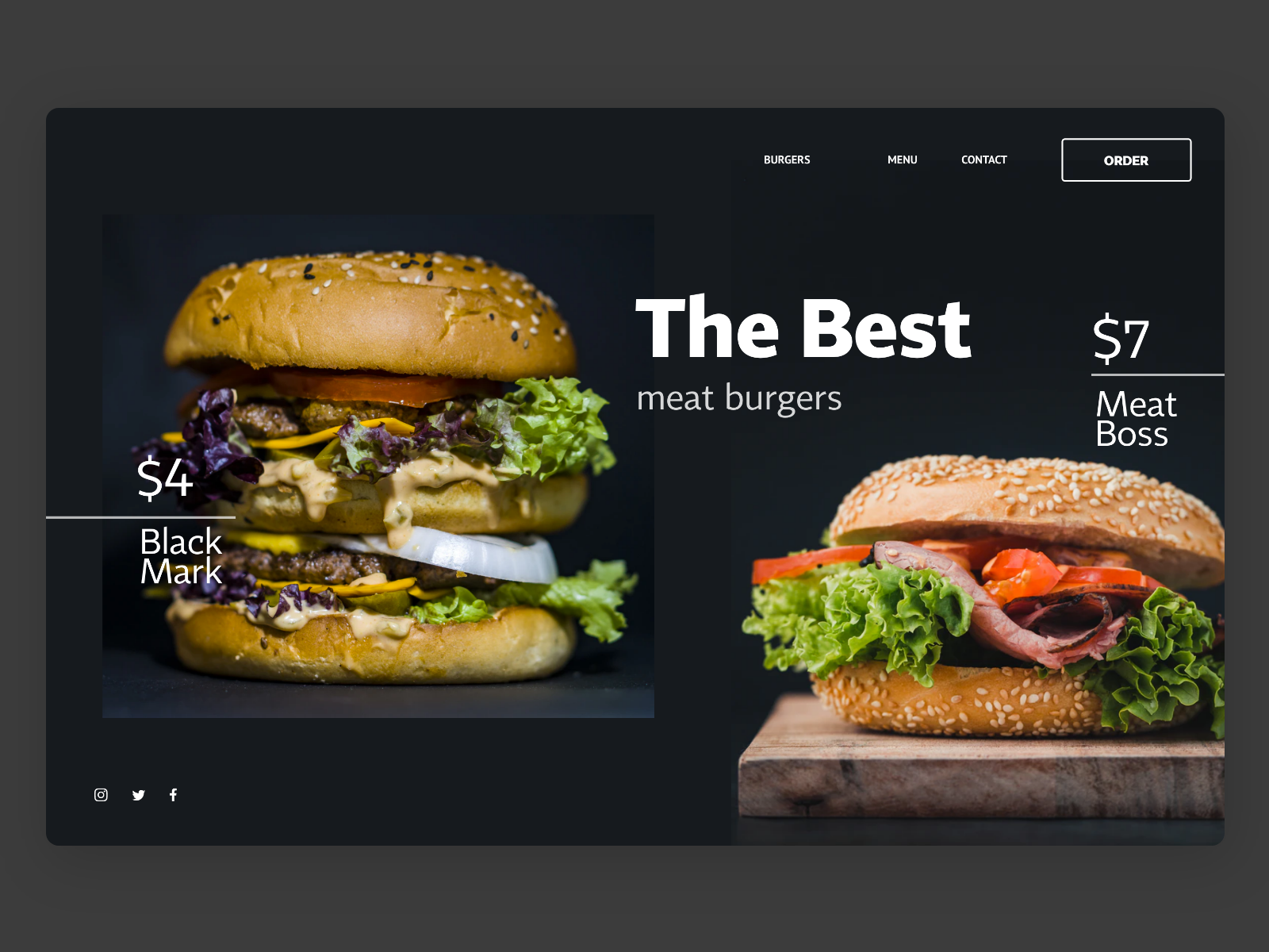 Лендинг бургеры. Меню бургер в лендинг. The best Burgers меню. Меню-бургер веб дизайн.