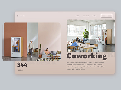 Coworking landing page