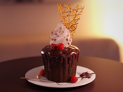 Cake 🍰 3d baking c4d cake cinema4d delicious dessert sweet