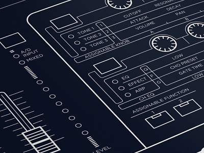 Synth Detail Illustration