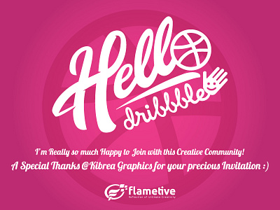 Dribbble First Shot Design creative design dribbble first shot hello invitation invite join journey