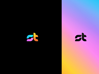 St Logo Design brand branding design font graphic design letter logo logotype s st st logo t type vector