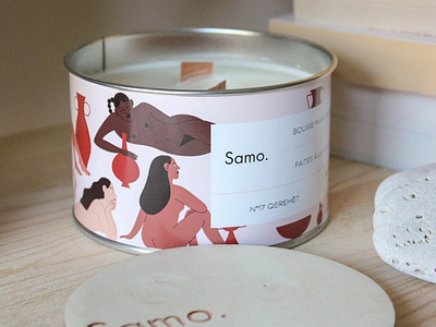 Samo candles digital art illustration illustrator marketing product