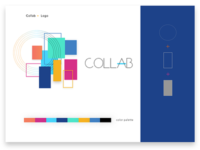 Collab Logo branding colorful creativity icon logo typography ui ux