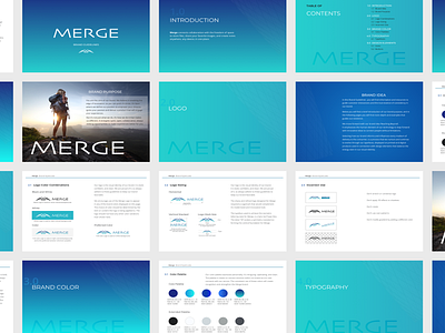 Merge Brand Guidelines brand and identity brand guidelines branding colorful design typography ui ux