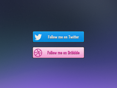 Follow me Buttons button buttons dribbble follow follow me icon twitter