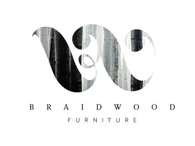 Braidwood Furniture identity logo marque typography vector