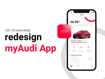myAudi redesign case study design figma mobile ui ux