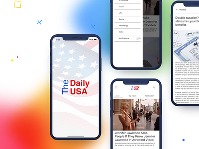 TheDailyUSA News App UI