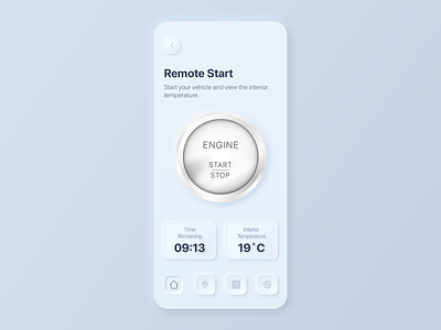 Mercedes Me App - Neumorphism android app clean design ios neumorphism realistic sketch skeumorphism ui ux