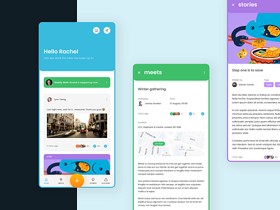 NeoTribe • Product Design android app apple facebook homeless instagram product design social network story ui ui design uiux ux