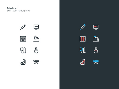 Medical Icon Set app doctor hospital icon icon a day icon set iconography medical outline icon ui