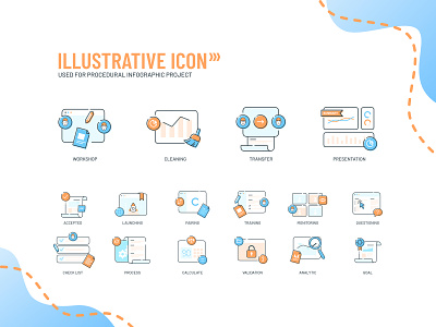 Illustrative Icon affinity designer icon icon set iconography illustration illustrative icon infographic